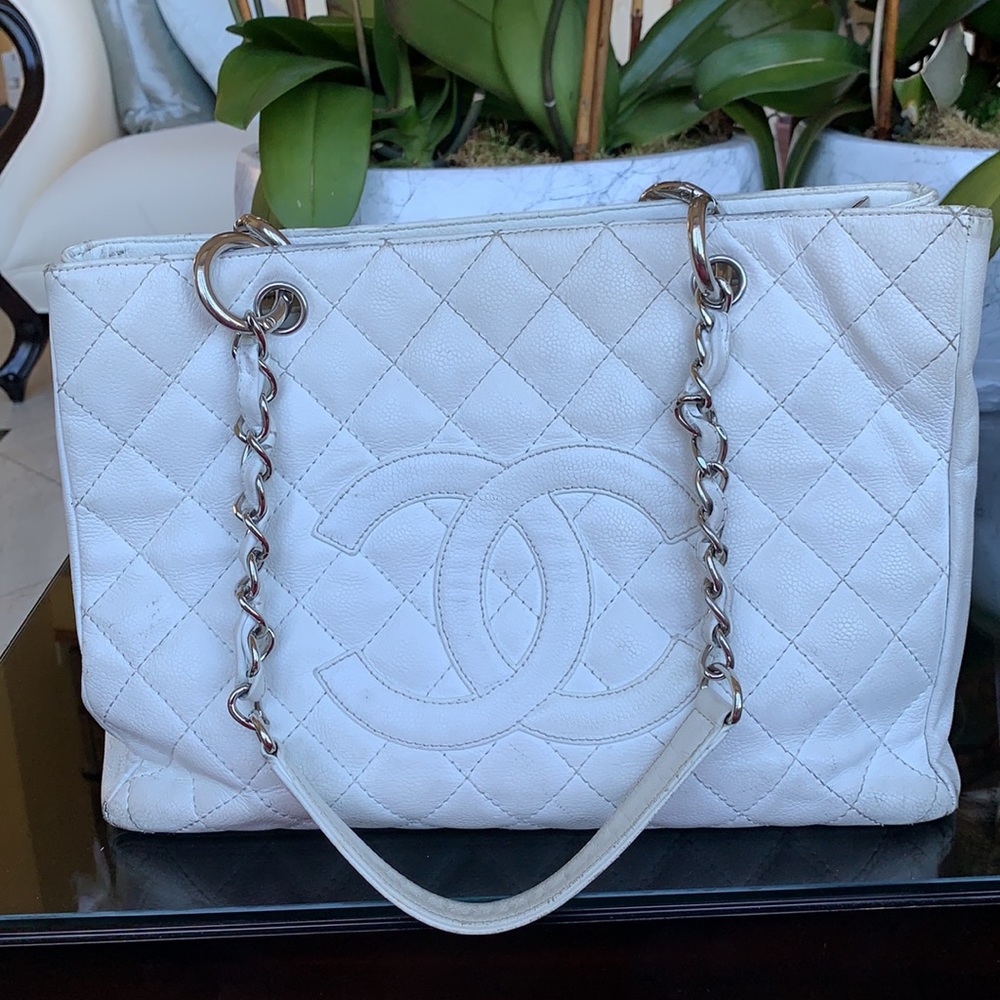 Chanel Grand Tote Bag in White